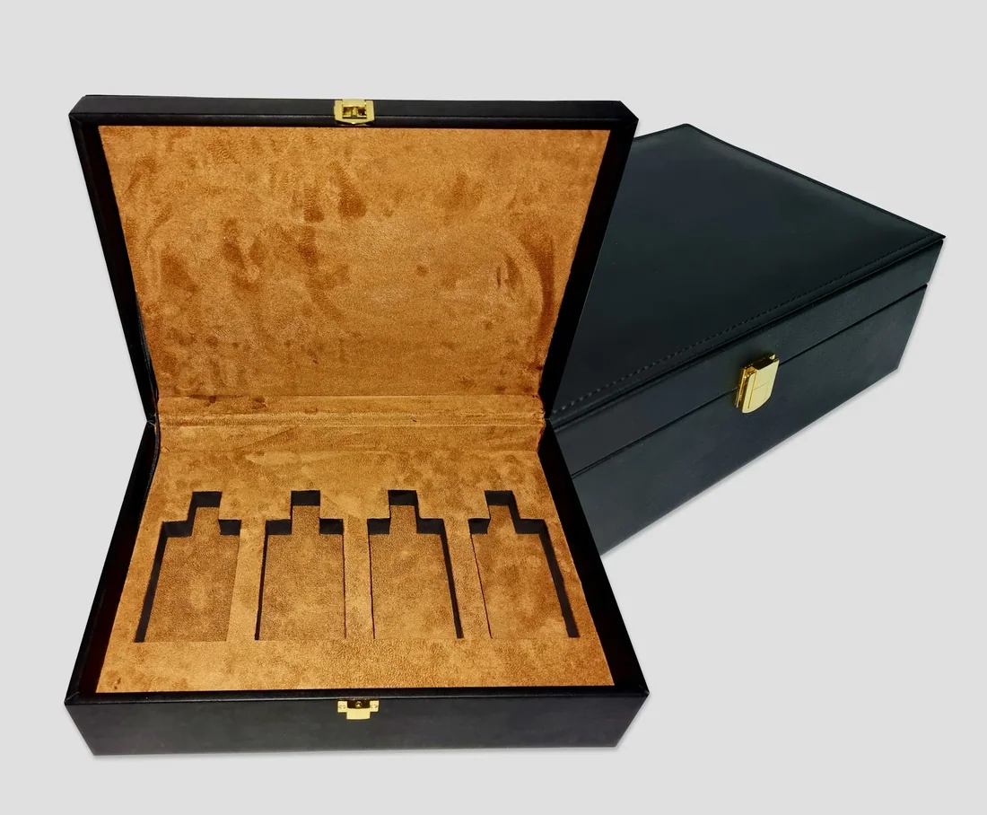 Hộp quà gỗ hai chai vang