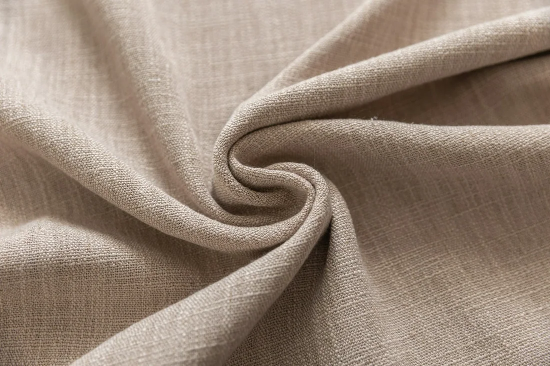 Vải linen pha màu be
