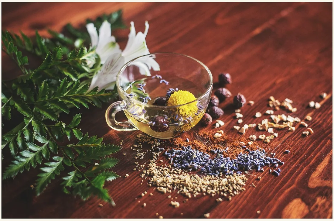 Trà hoa cúc sau buổi xông