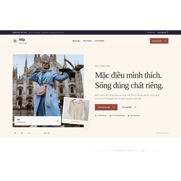 Ảnh chụp Mẫu giao diện thời trang — Kể chuyện | WZ-002