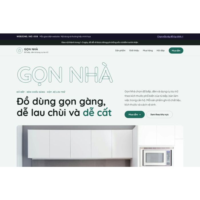 Ảnh chụp Mẫu giao diện đồ gia dụng — Kể chuyện | WZ-008