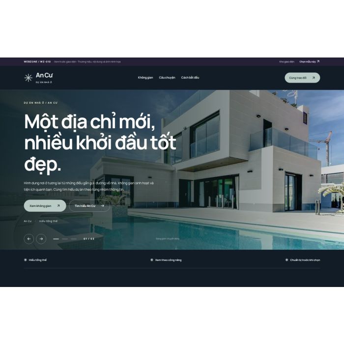 Ảnh chụp Mẫu giao diện dự án nhà ở — Nổi bật | WZ-010