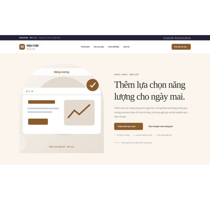 Ảnh chụp Giao diện HTML năng lượng — Kể chuyện | WZ-112