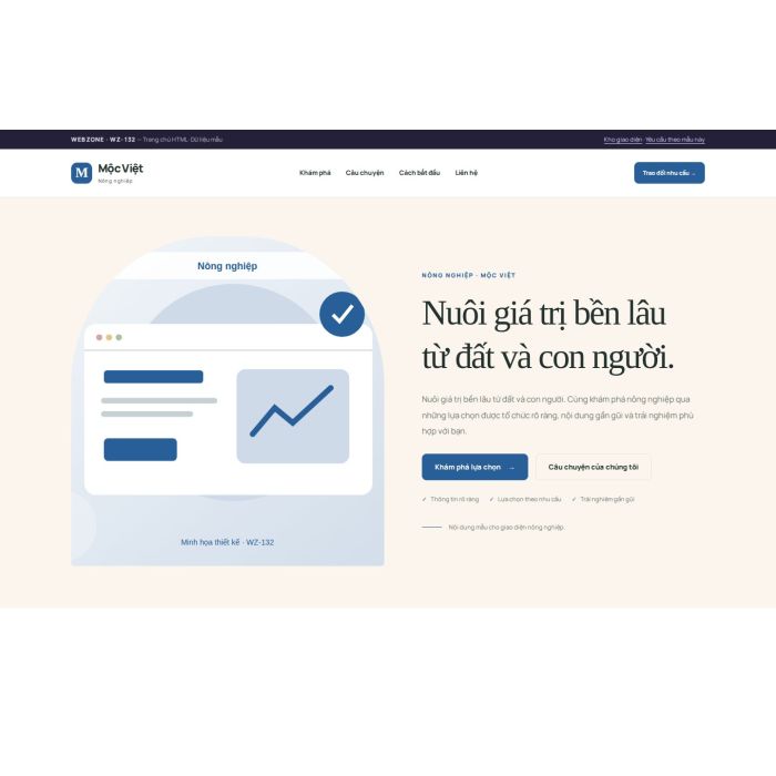Ảnh chụp Giao diện HTML nông nghiệp — Kể chuyện | WZ-132