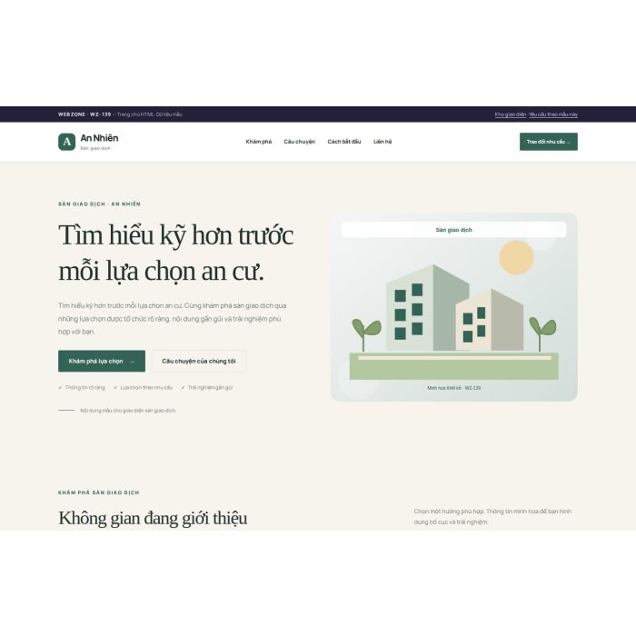 Ảnh chụp Giao diện HTML sàn giao dịch — Thanh lịch | WZ-139