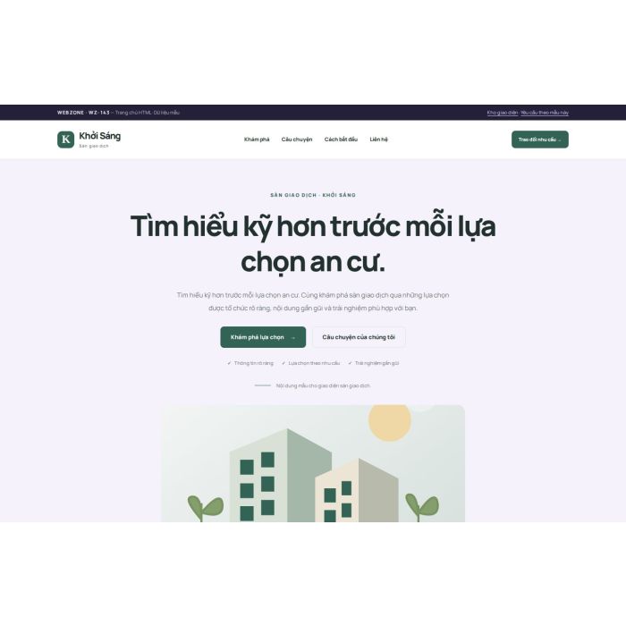 Ảnh chụp Giao diện HTML sàn giao dịch — Tập trung chuyển đổi | WZ-143