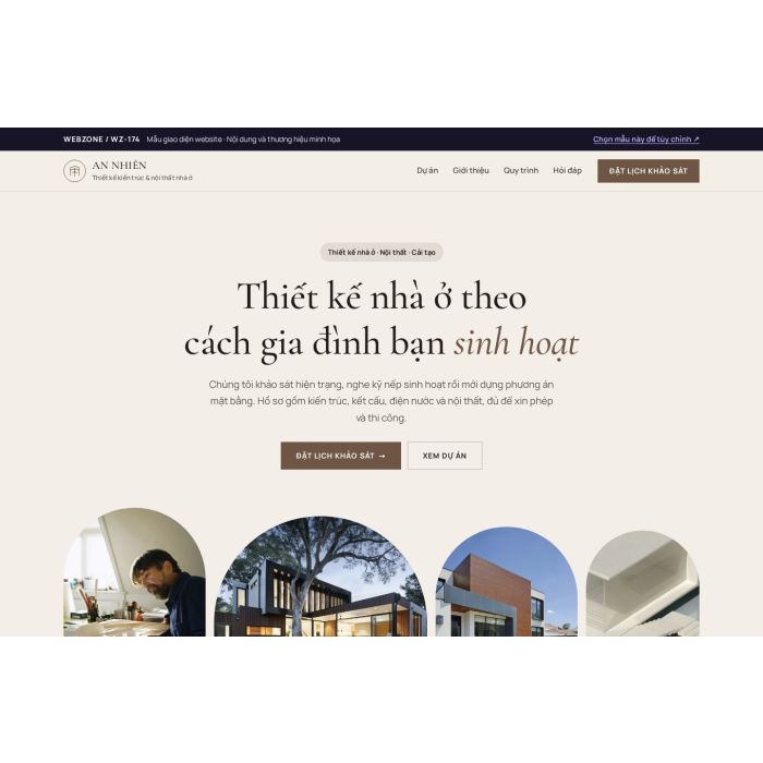 Ảnh chụp Mẫu giao diện studio kiến trúc — Trưng bày | WZ-174