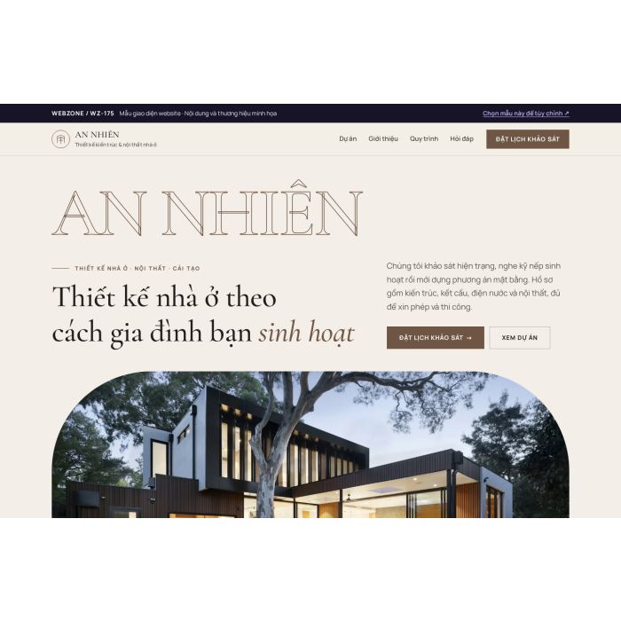 Ảnh chụp Mẫu giao diện studio kiến trúc — Kể chuyện | WZ-175