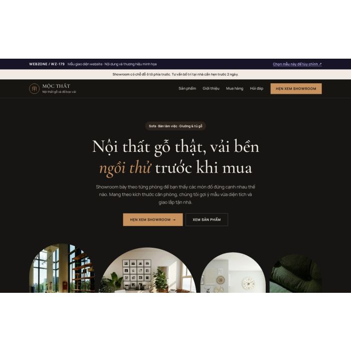 Ảnh chụp Mẫu giao diện showroom nội thất — Trưng bày | WZ-179