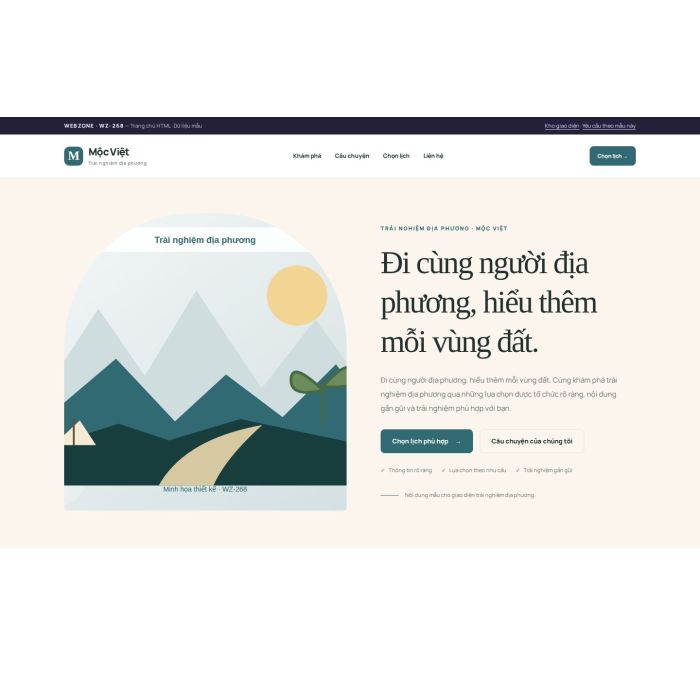Ảnh chụp Giao diện HTML trải nghiệm địa phương — Kể chuyện | WZ-268