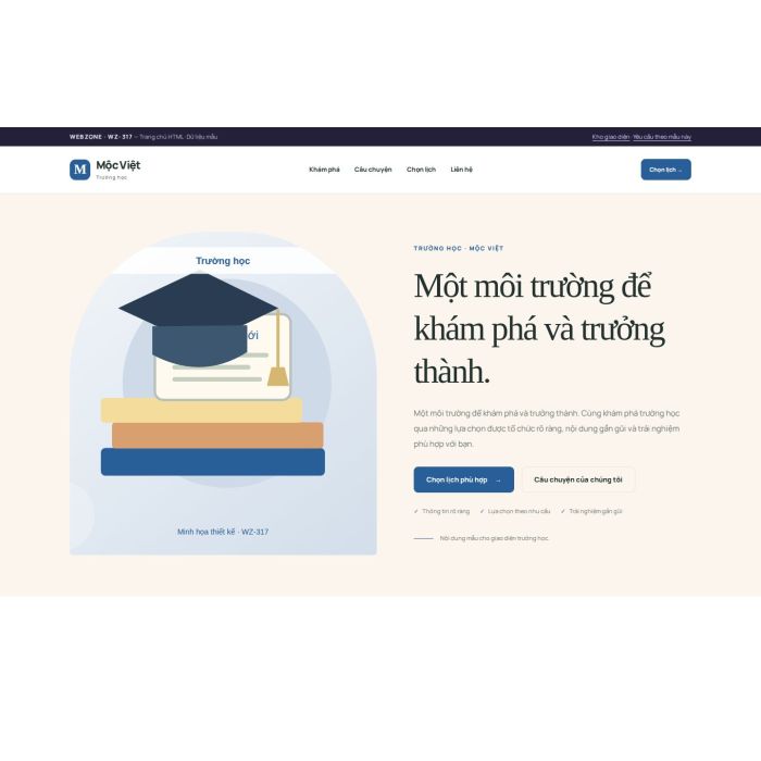 Ảnh chụp Giao diện HTML trường học — Kể chuyện | WZ-317