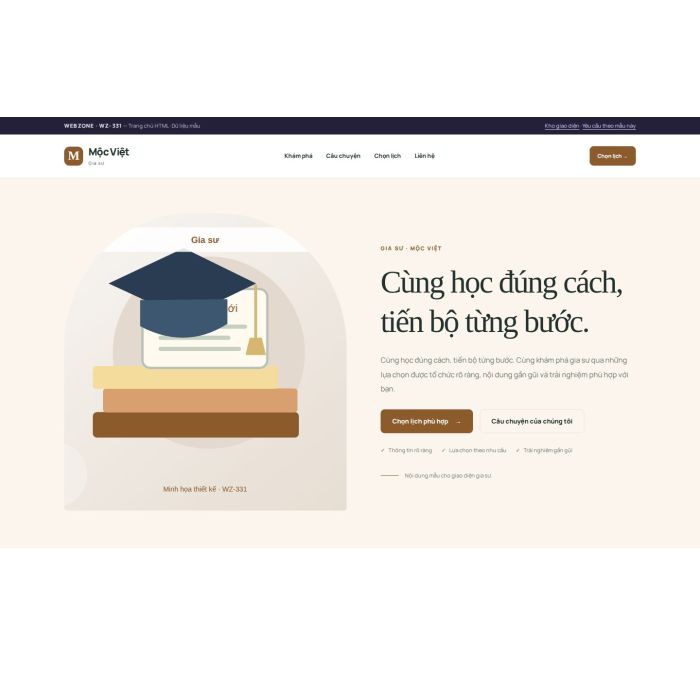 Ảnh chụp Giao diện HTML gia sư — Kể chuyện | WZ-331