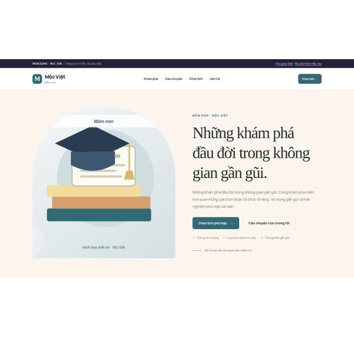 Ảnh chụp Giao diện HTML mầm non — Kể chuyện | WZ-336