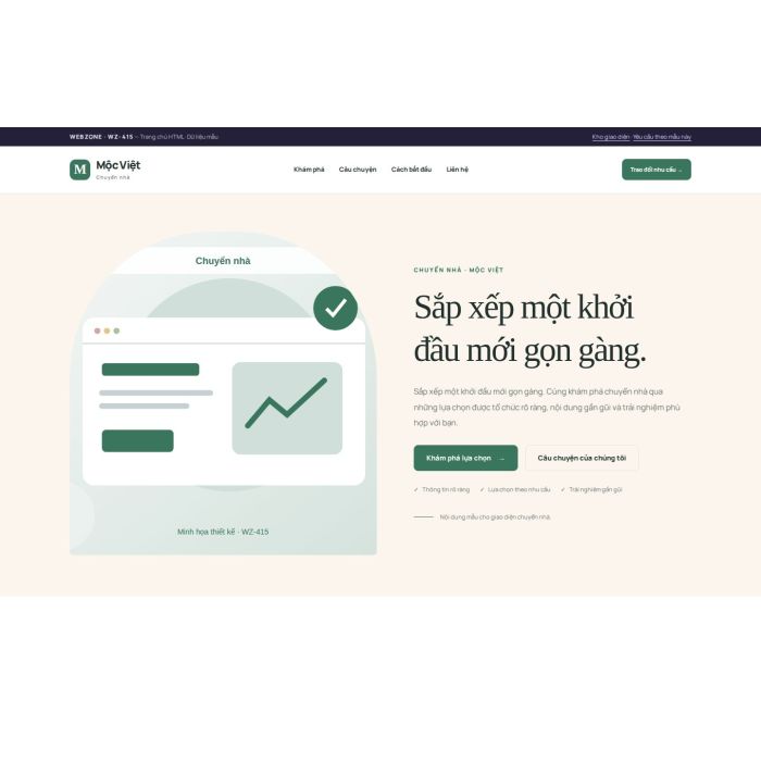 Ảnh chụp Giao diện HTML chuyển nhà — Kể chuyện | WZ-415