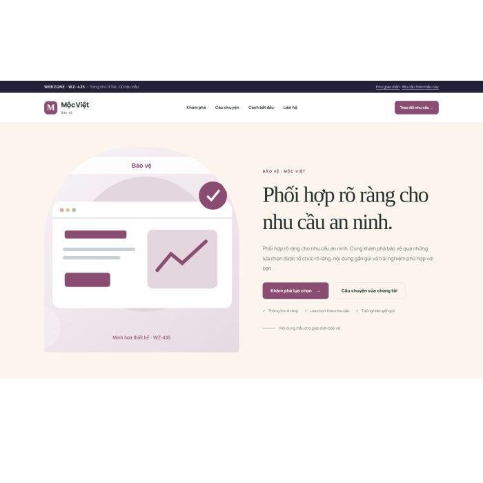 Ảnh chụp Giao diện HTML bảo vệ — Kể chuyện | WZ-435