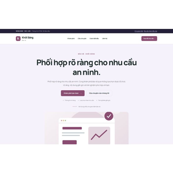 Ảnh chụp Giao diện HTML bảo vệ — Tập trung chuyển đổi | WZ-436