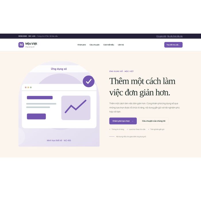 Ảnh chụp Giao diện HTML ứng dụng số — Kể chuyện | WZ-455