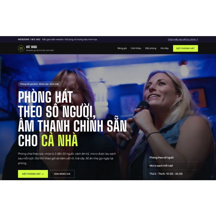 Ảnh chụp Mẫu giao diện karaoke gia đình — Nổi bật | WZ-562