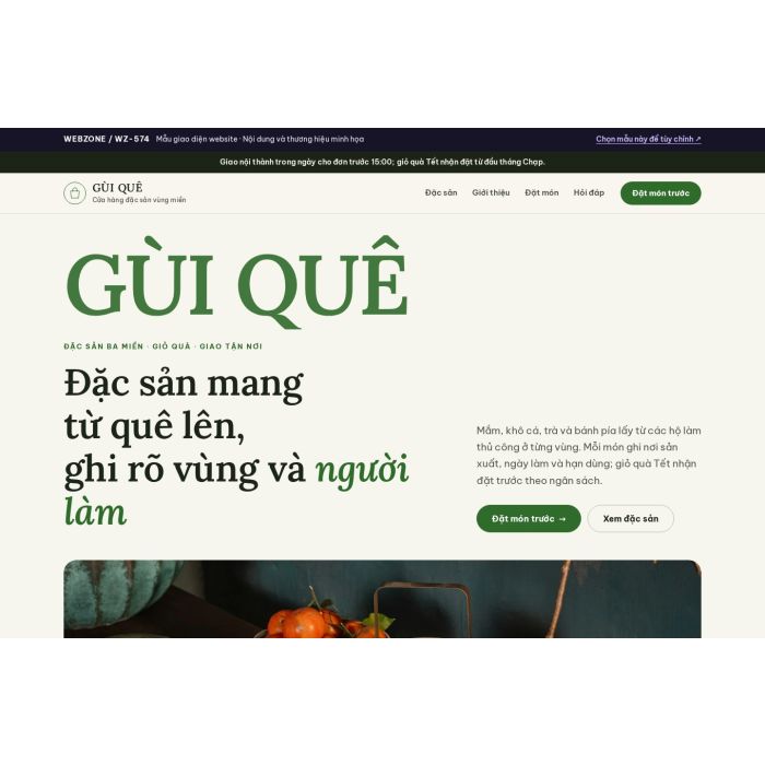 Ảnh chụp Mẫu giao diện đặc sản vùng miền — Kể chuyện | WZ-574