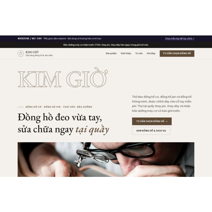 Ảnh chụp Mẫu giao diện đồng hồ — Kể chuyện | WZ-589