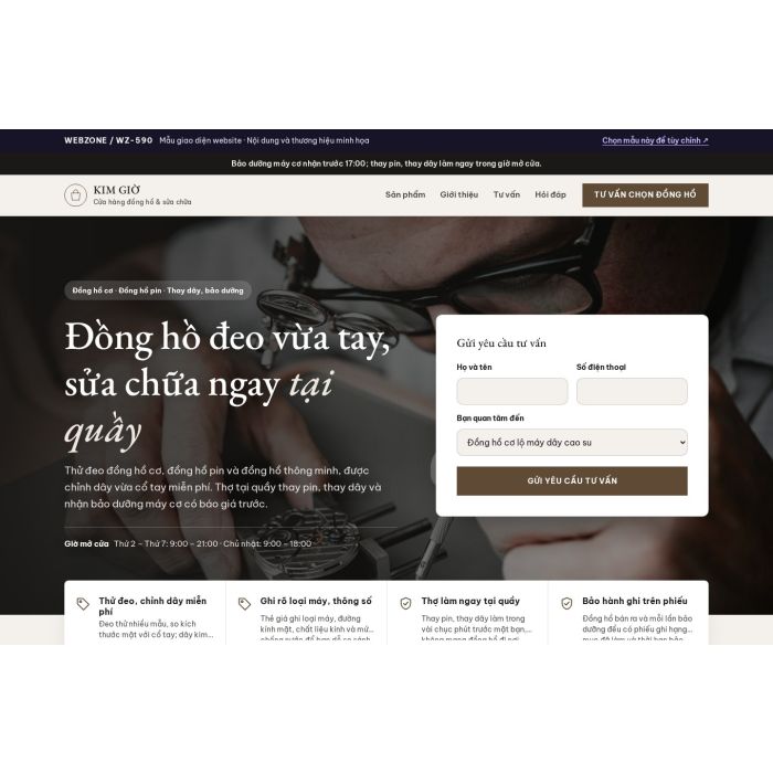 Ảnh chụp Mẫu giao diện đồng hồ — Tập trung chuyển đổi | WZ-590