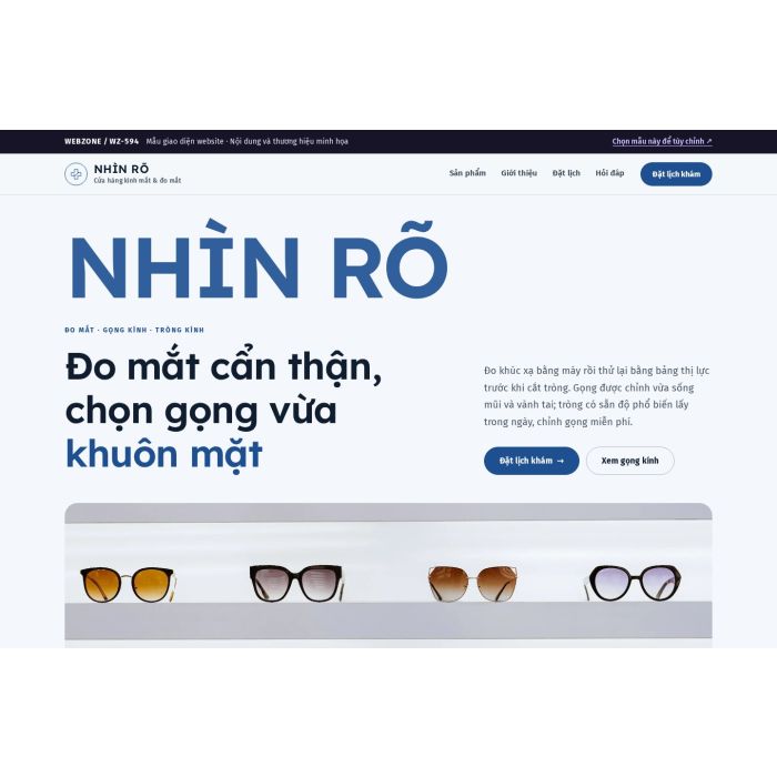 Ảnh chụp Mẫu giao diện kính mắt — Kể chuyện | WZ-594