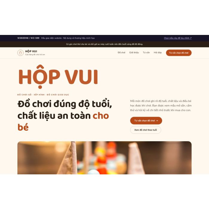 Ảnh chụp Mẫu giao diện đồ chơi trẻ em — Kể chuyện | WZ-599