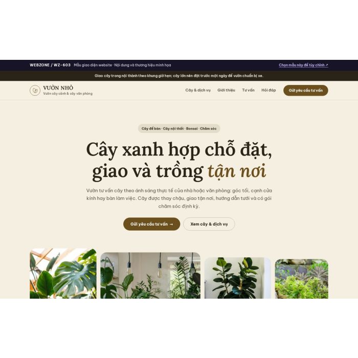 Ảnh chụp Mẫu giao diện vườn cây cảnh — Trưng bày | WZ-603