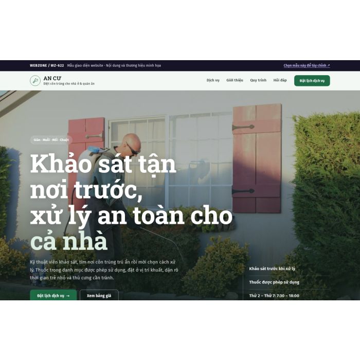 Ảnh chụp Mẫu giao diện diệt côn trùng — Nổi bật | WZ-622