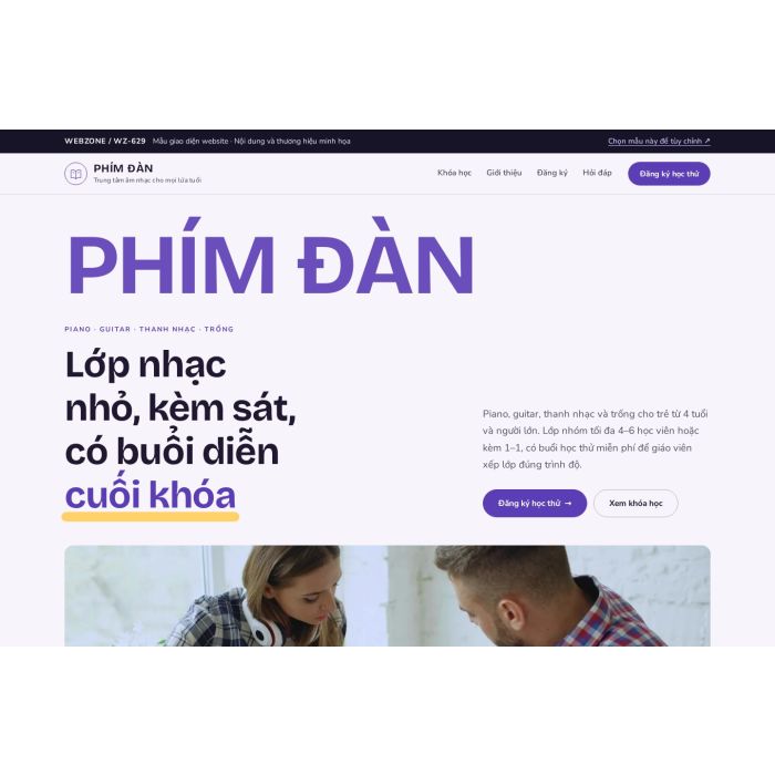 Ảnh chụp Mẫu giao diện trung tâm âm nhạc — Kể chuyện | WZ-629