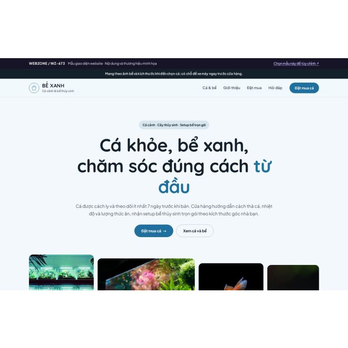 Ảnh chụp Mẫu giao diện cá cảnh & thủy sinh — Trưng bày | WZ-673