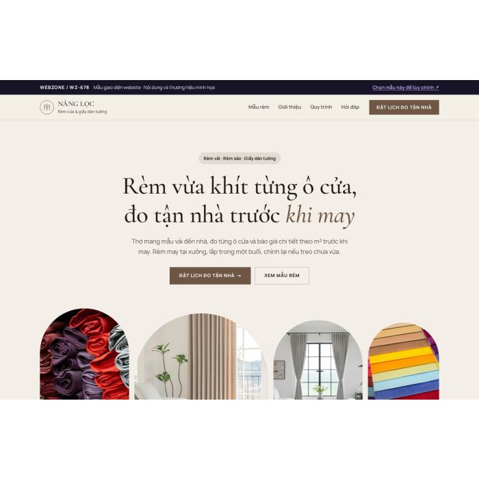 Ảnh chụp Mẫu giao diện rèm cửa & giấy dán tường — Trưng bày | WZ-678