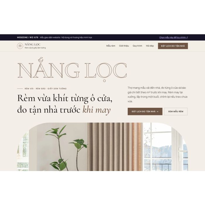 Ảnh chụp Mẫu giao diện rèm cửa & giấy dán tường — Kể chuyện | WZ-679