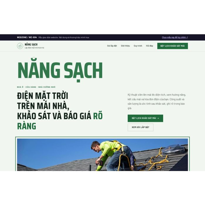 Ảnh chụp Mẫu giao diện lắp điện mặt trời — Kể chuyện | WZ-694