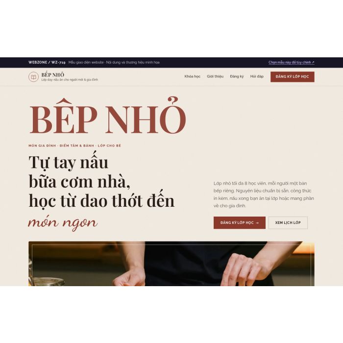Ảnh chụp Mẫu giao diện lớp dạy nấu ăn — Kể chuyện | WZ-719