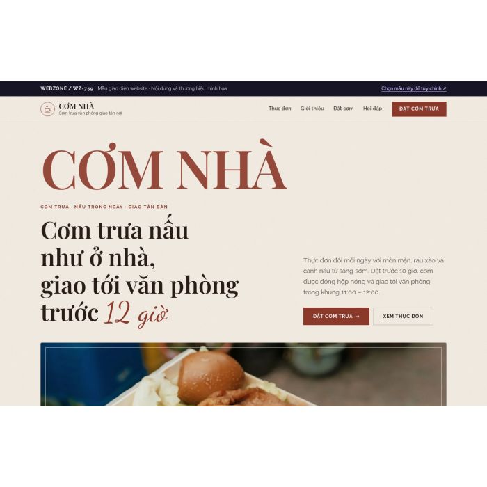 Ảnh chụp Mẫu giao diện cơm văn phòng — Kể chuyện | WZ-759
