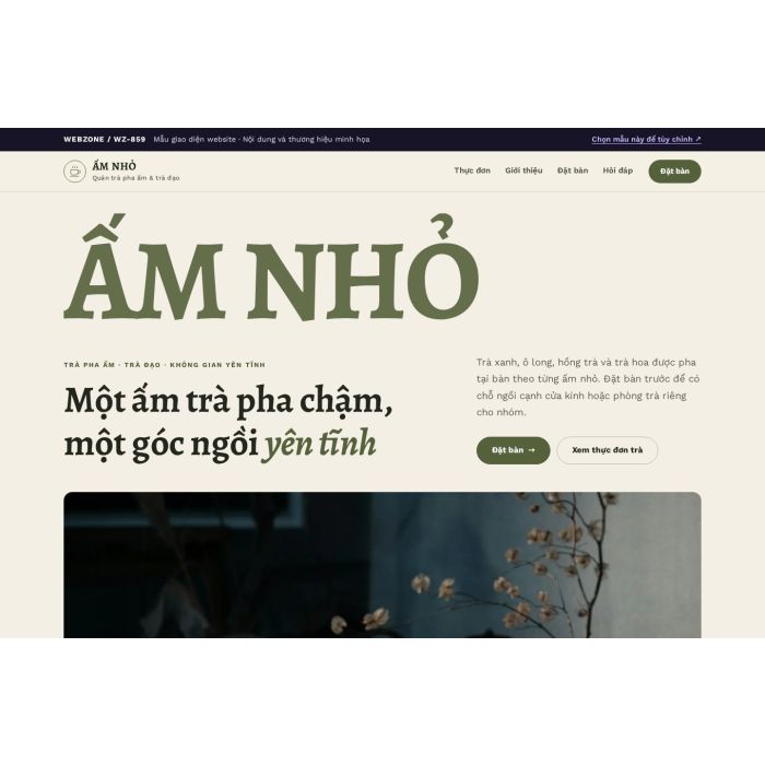 Ảnh chụp Mẫu giao diện quán trà & trà đạo — Kể chuyện | WZ-859