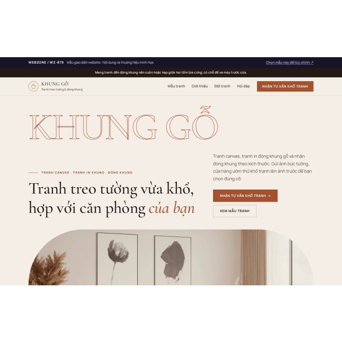 Ảnh chụp Mẫu giao diện tranh treo tường — Kể chuyện | WZ-879