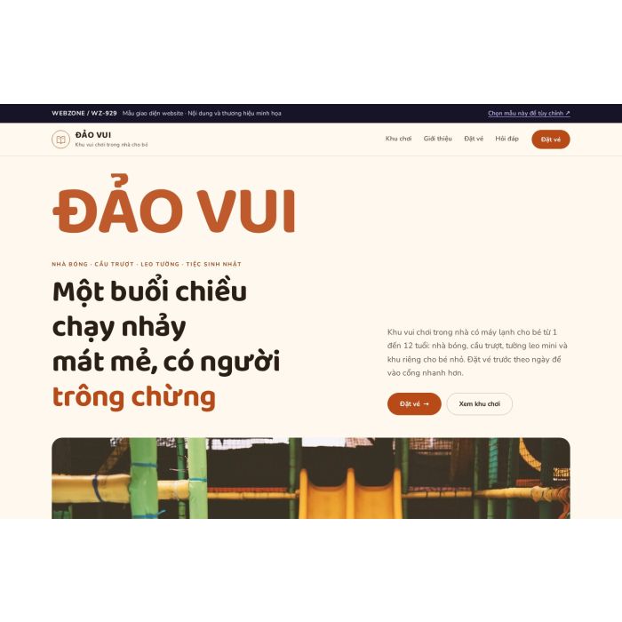 Ảnh chụp Mẫu giao diện khu vui chơi trẻ em — Kể chuyện | WZ-929