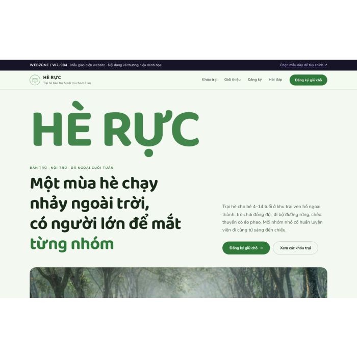 Ảnh chụp Mẫu giao diện trại hè trẻ em — Kể chuyện | WZ-984