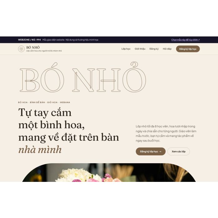 Ảnh chụp Mẫu giao diện lớp cắm hoa — Kể chuyện | WZ-994