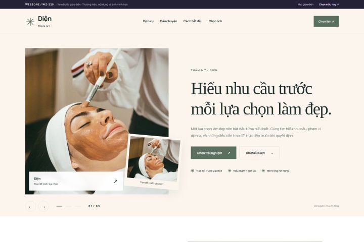 Ảnh xem trước Mẫu giao diện thẩm mỹ — Kể chuyện | WZ-225