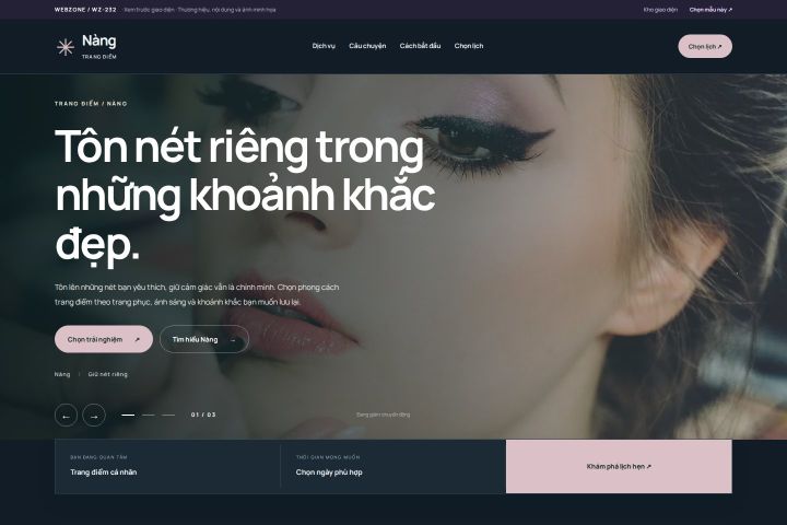 Ảnh xem trước Mẫu giao diện trang điểm — Nổi bật | WZ-232