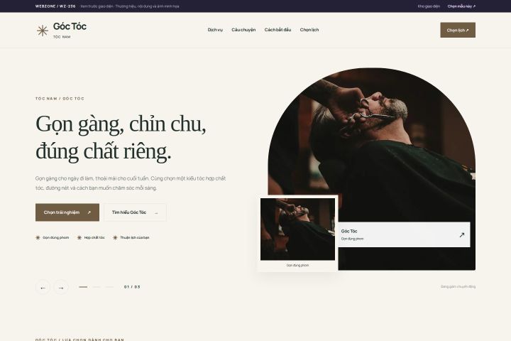 Ảnh xem trước Mẫu giao diện tóc nam — Thanh lịch | WZ-236