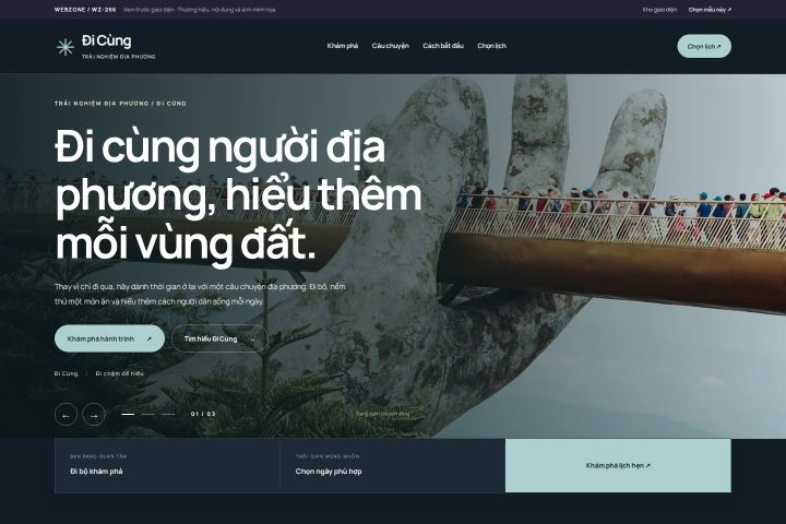 Ảnh xem trước Mẫu giao diện trải nghiệm địa phương — Nổi bật | WZ-266