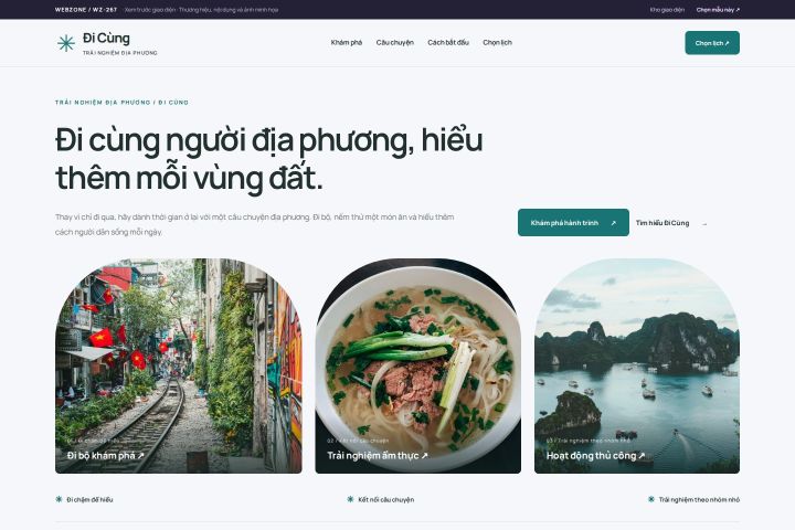 Ảnh xem trước Mẫu giao diện trải nghiệm địa phương — Trưng bày | WZ-267