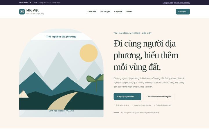 Ảnh chụp Giao diện HTML trải nghiệm địa phương — Kể chuyện | WZ-268