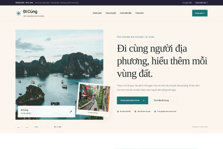 Ảnh xem trước Mẫu giao diện trải nghiệm địa phương — Kể chuyện | WZ-268