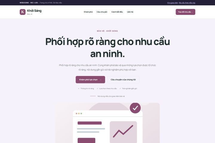 Ảnh chụp Giao diện HTML bảo vệ — Tập trung chuyển đổi | WZ-436