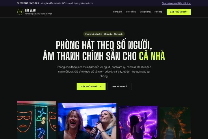 Mẫu giao diện karaoke gia đình WZ-563